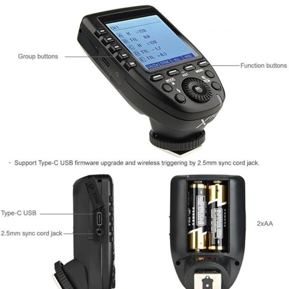 Godox XPro-C TTL Wireless Flash Trigger Transmitter 2.4G X System HSS 1/8000s Fo - Picture 7 of 10